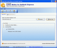 Lotus Notes Emails to Outlook Express screenshot